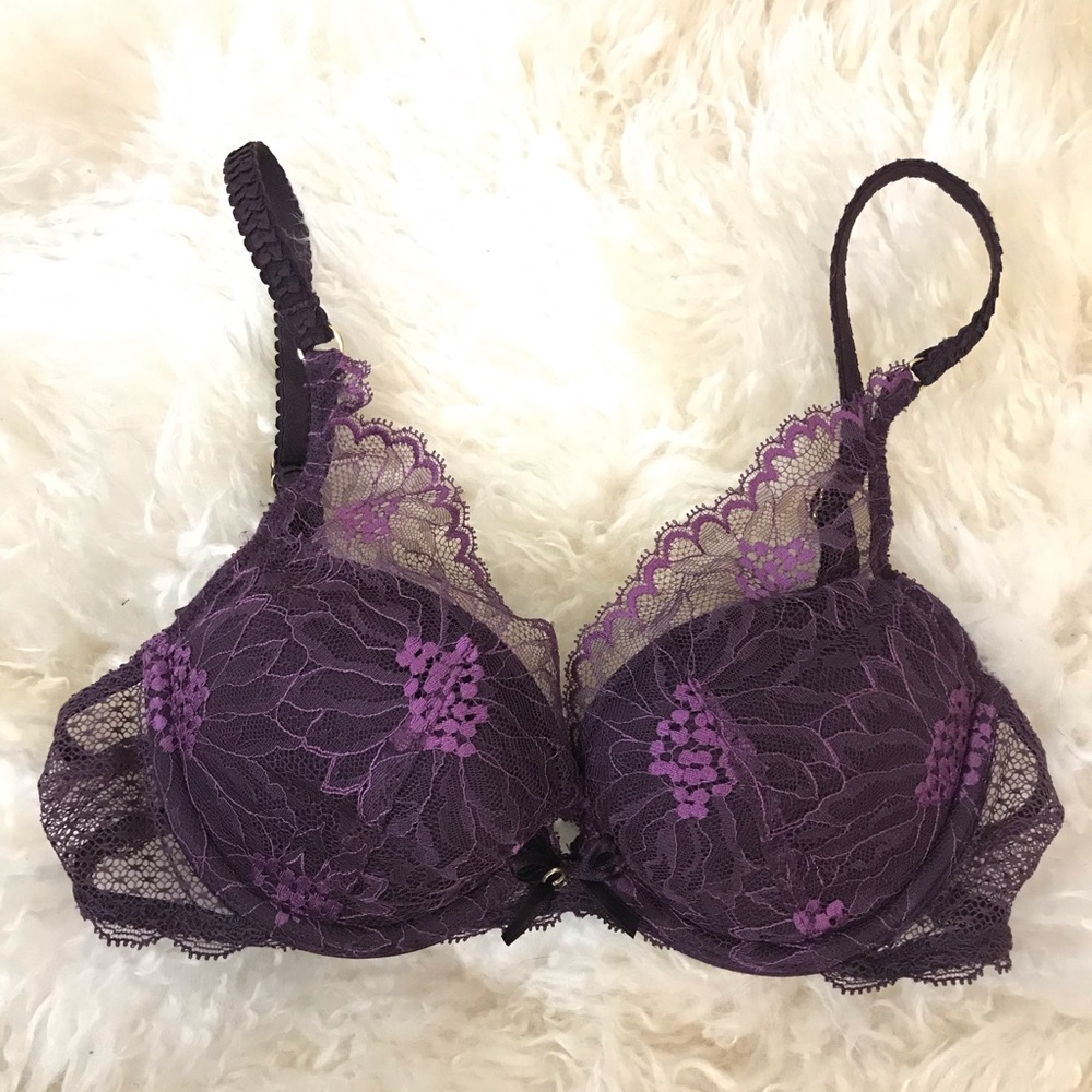 Chantelle lace purple bra 30b